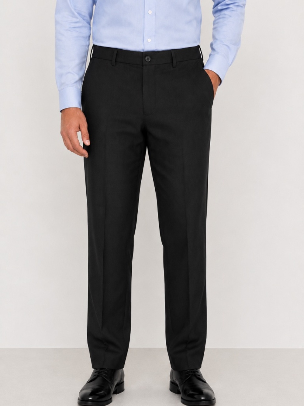 Haggar H26 Black Dress Pants Men’s 36x32 Classic Fit Flat Front